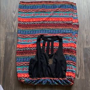 Multicolored floor length dress!